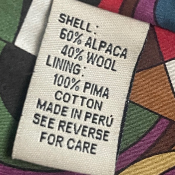 Beyond Threads Alpaca Wool Ruffle Jacket Black Zip Lined Cozy Fall Winter M - Picture 3 of 6